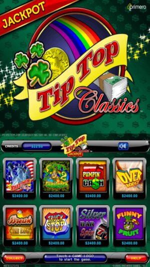 Tip Top Classics — 8-in-1 Multi-Game Board (Machine Sold Separately)