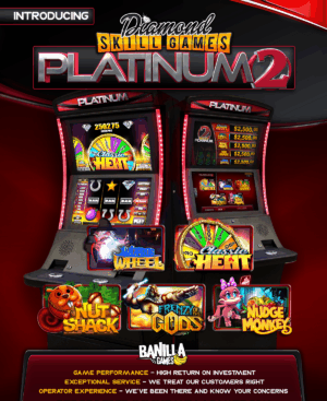 diamond skill games platinum 2 by banilla games — game board (machine sold separately)